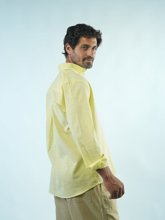 Summer Linen Shirt - Yellow