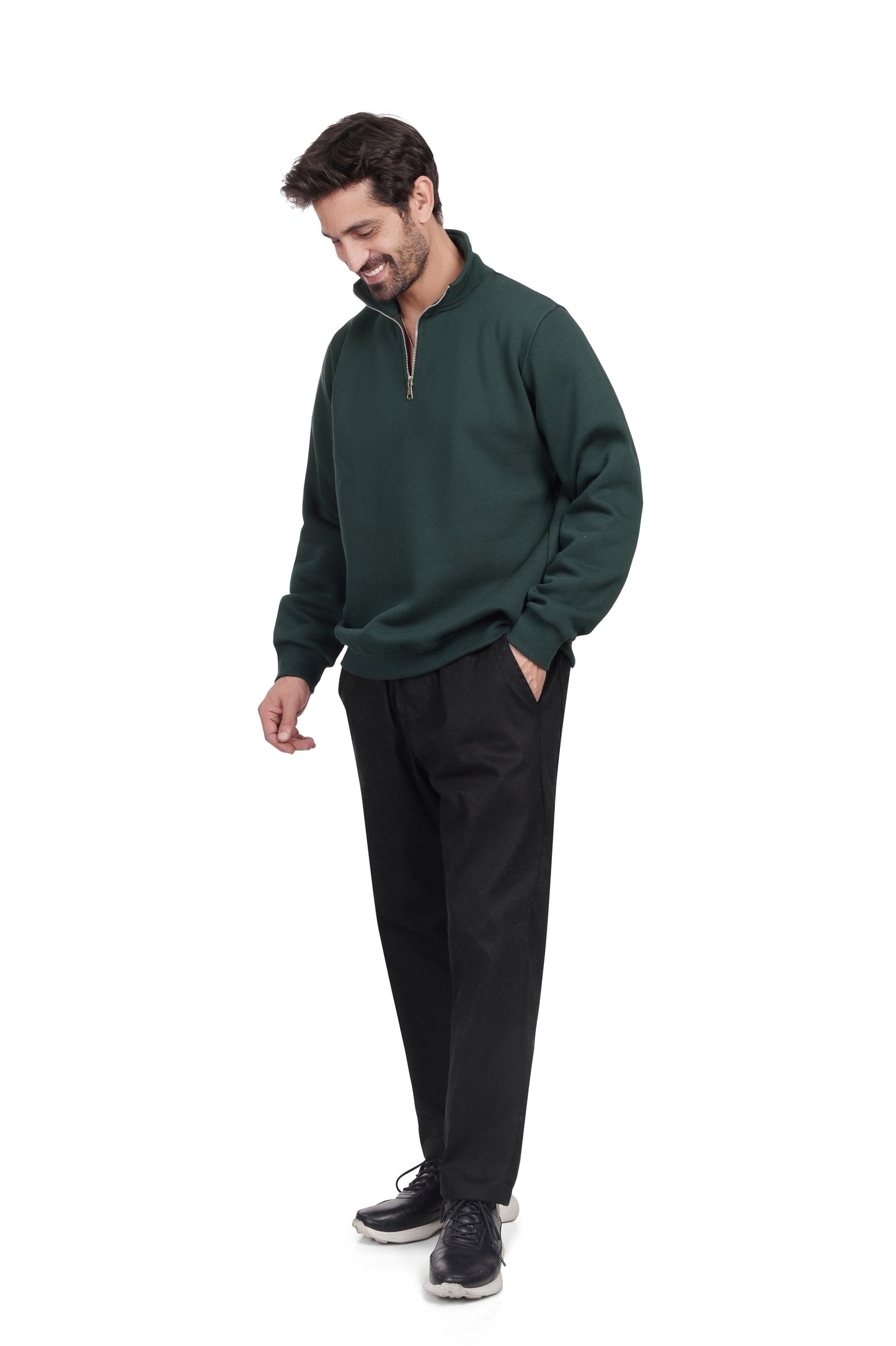 Comfort Quarter Zipper - Olive