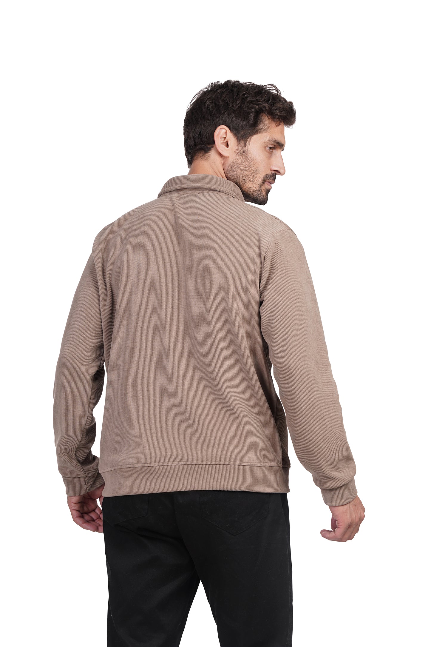 Mode Quarter Zipper - Beige