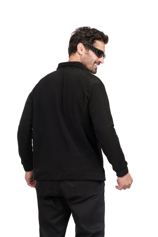 Mode Quarter Zipper - Black