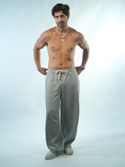 Wide Leg Sweatpants - Gray