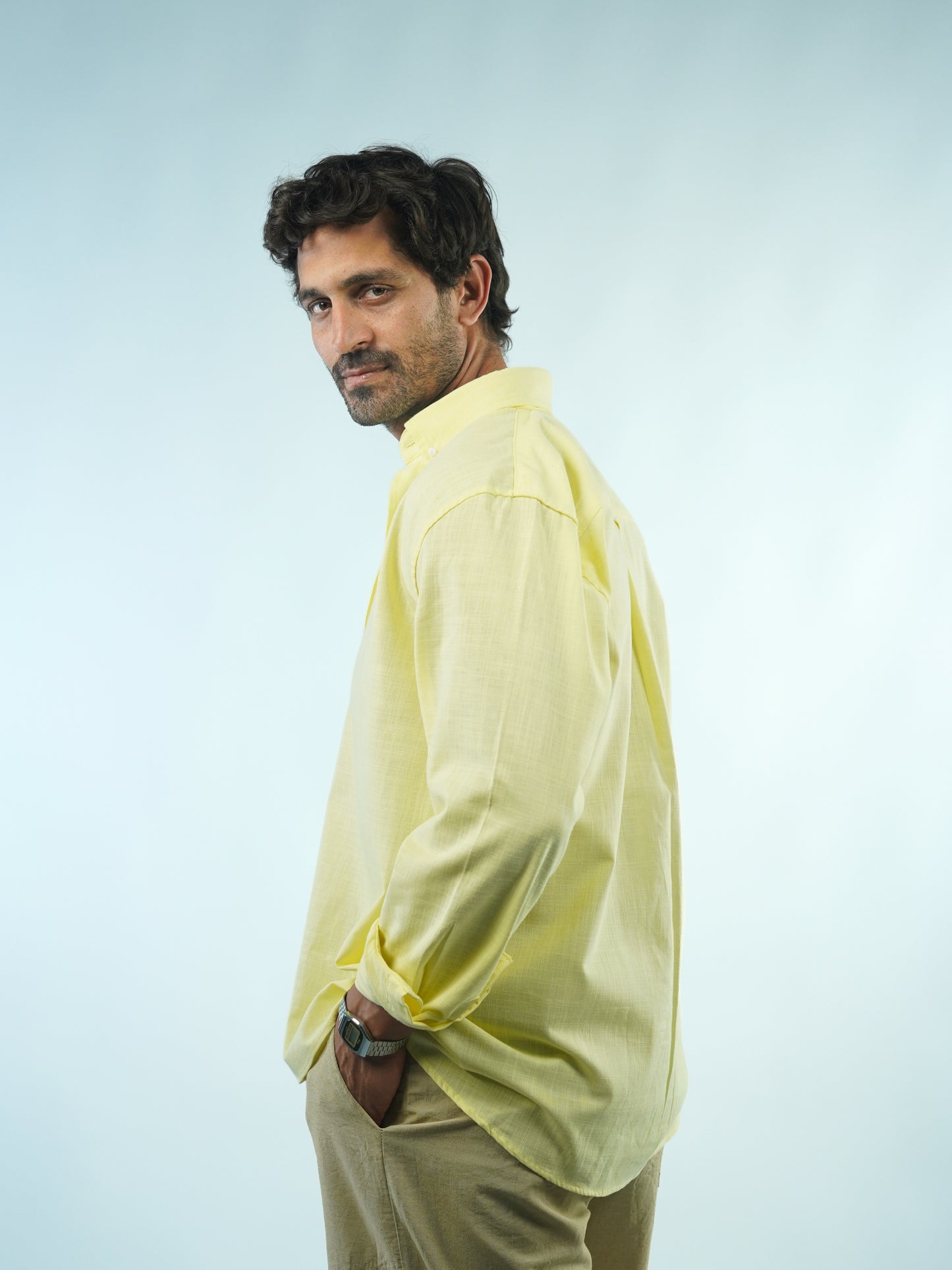 Summer Linen Shirt - Yellow