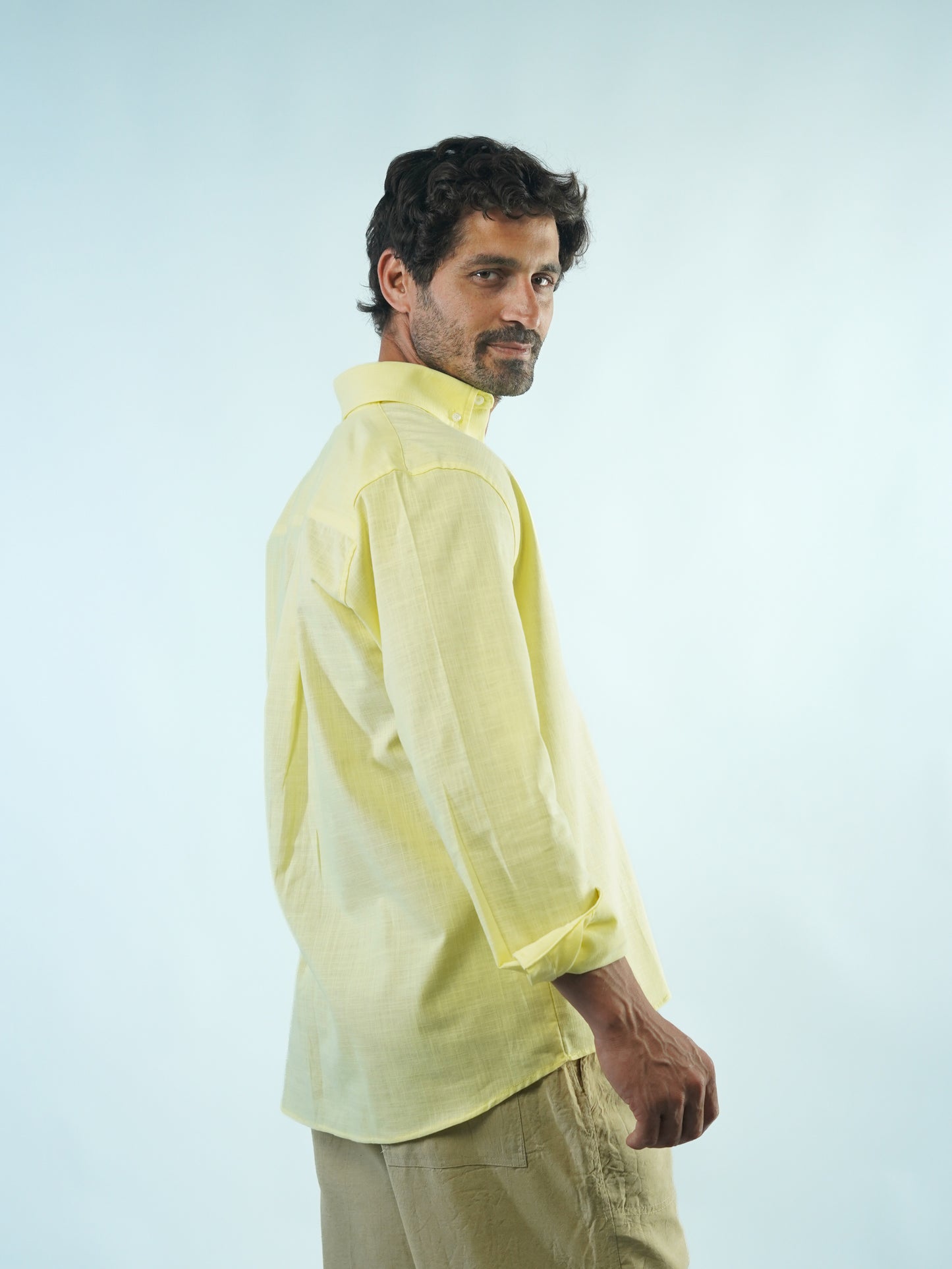 Summer Linen Shirt - Yellow