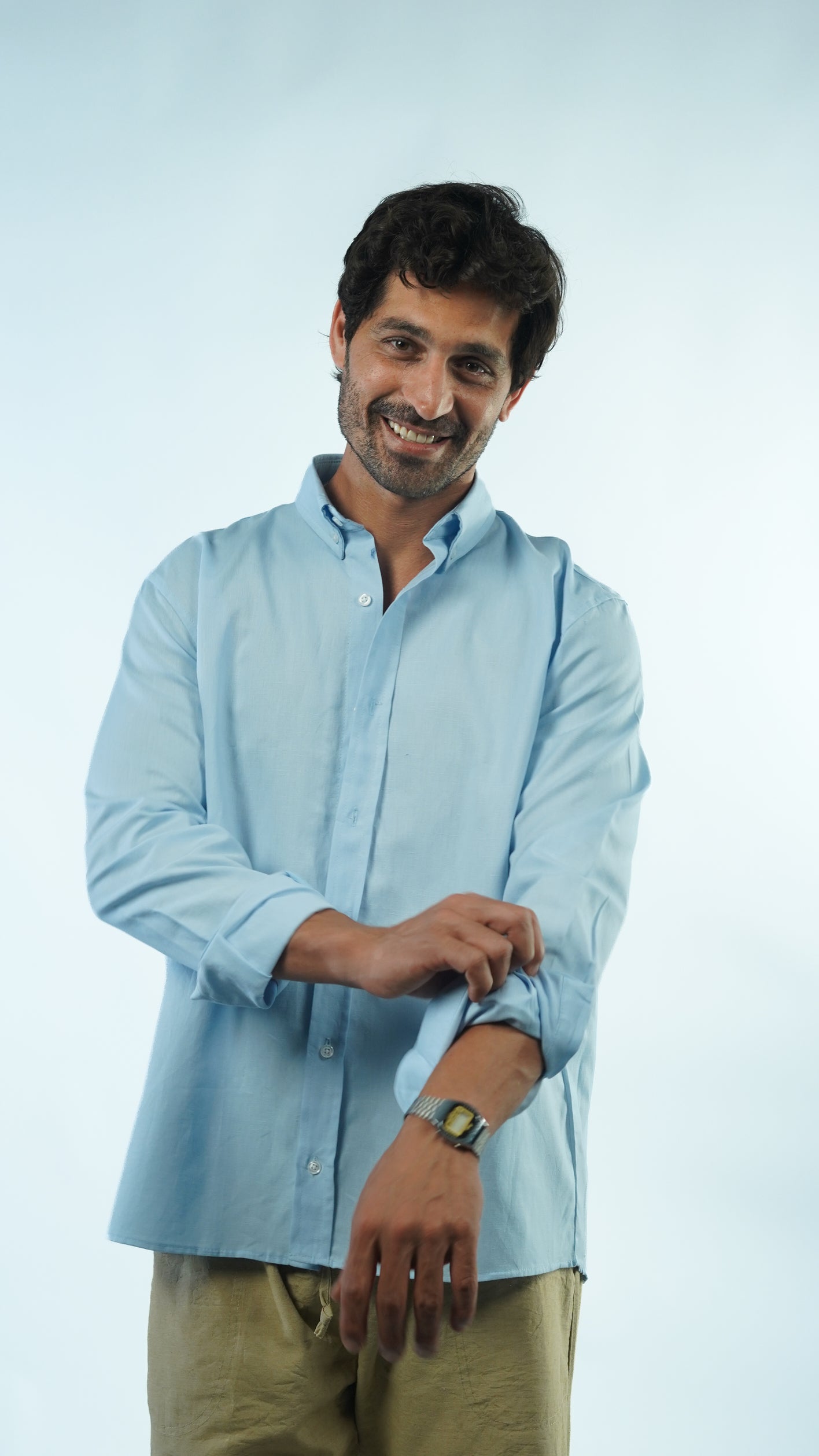 Summer Linen Shirt - Blue
