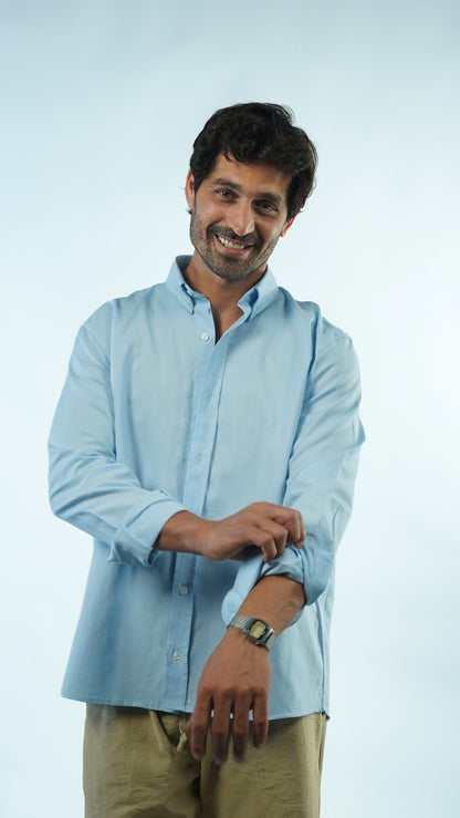 Summer Linen Shirt - Blue