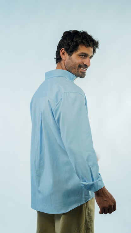 Summer Linen Shirt - Blue
