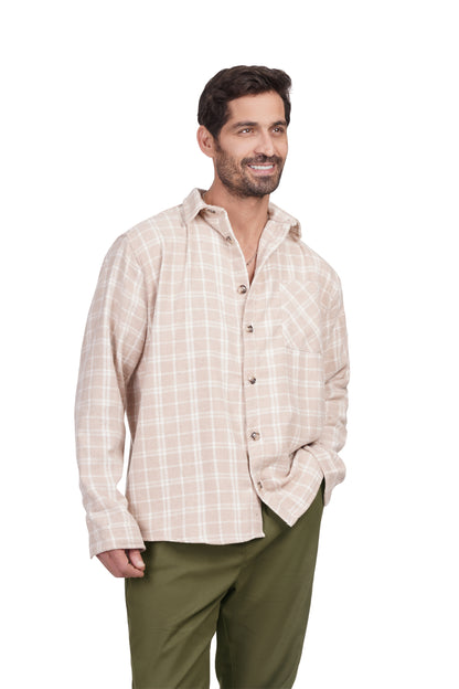 Plaid Shirt - Beige