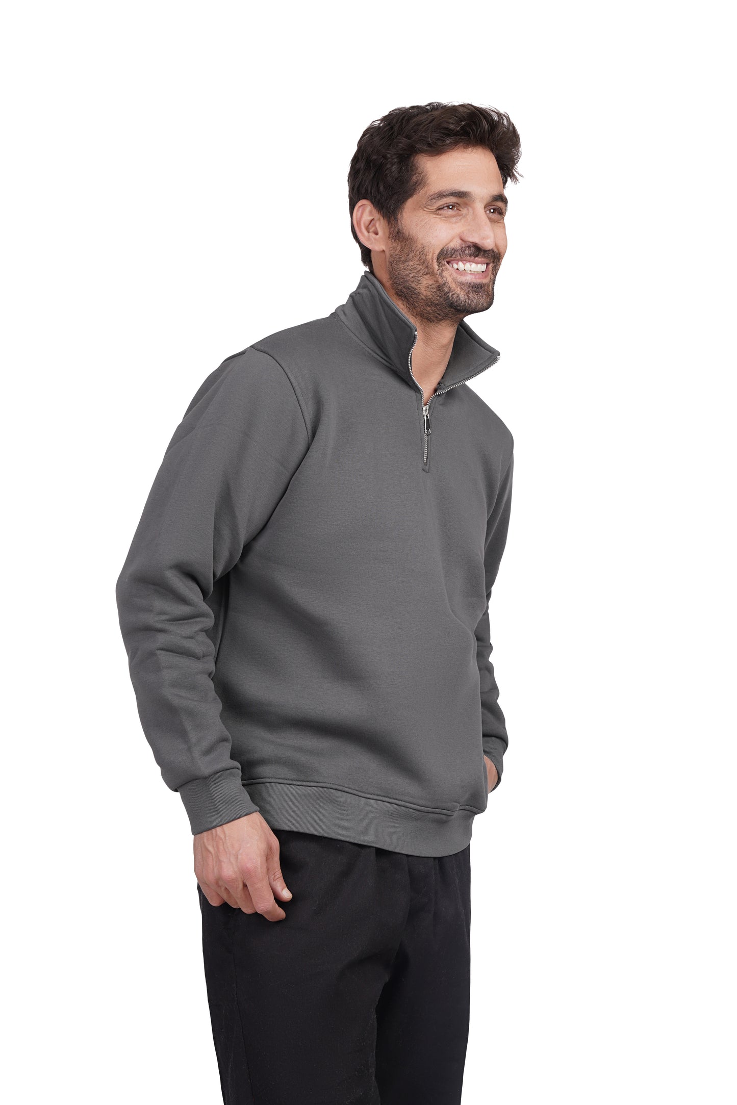 Comfort Quarter Zipper - Dark Grey