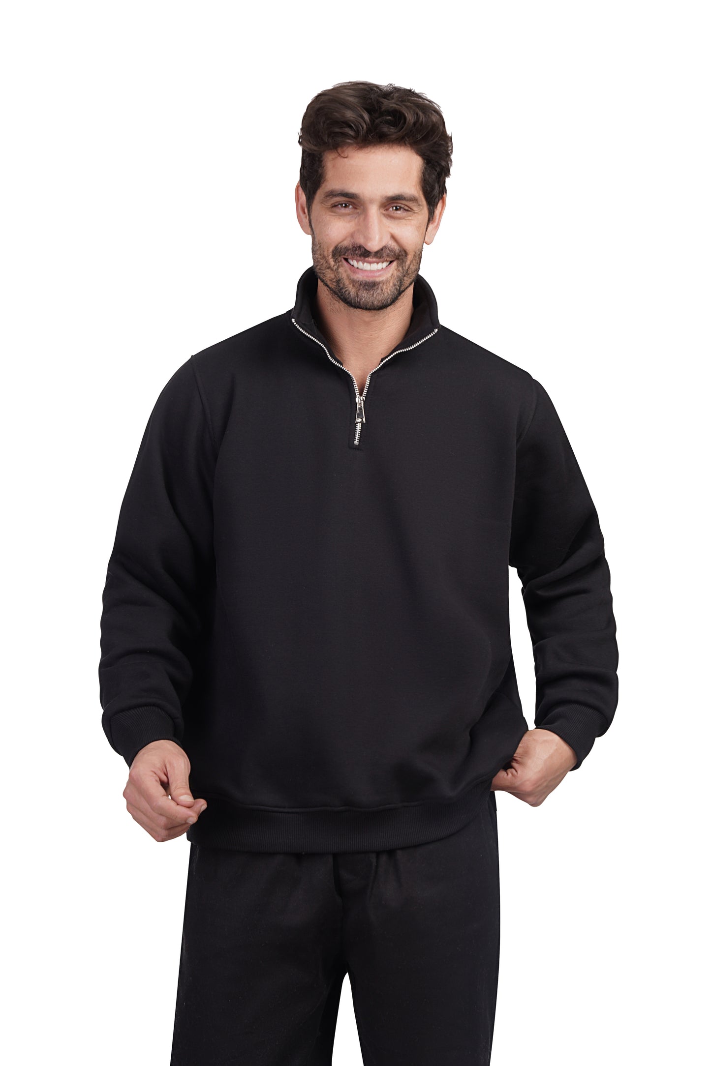 Comfort Quarter Zipper - Black
