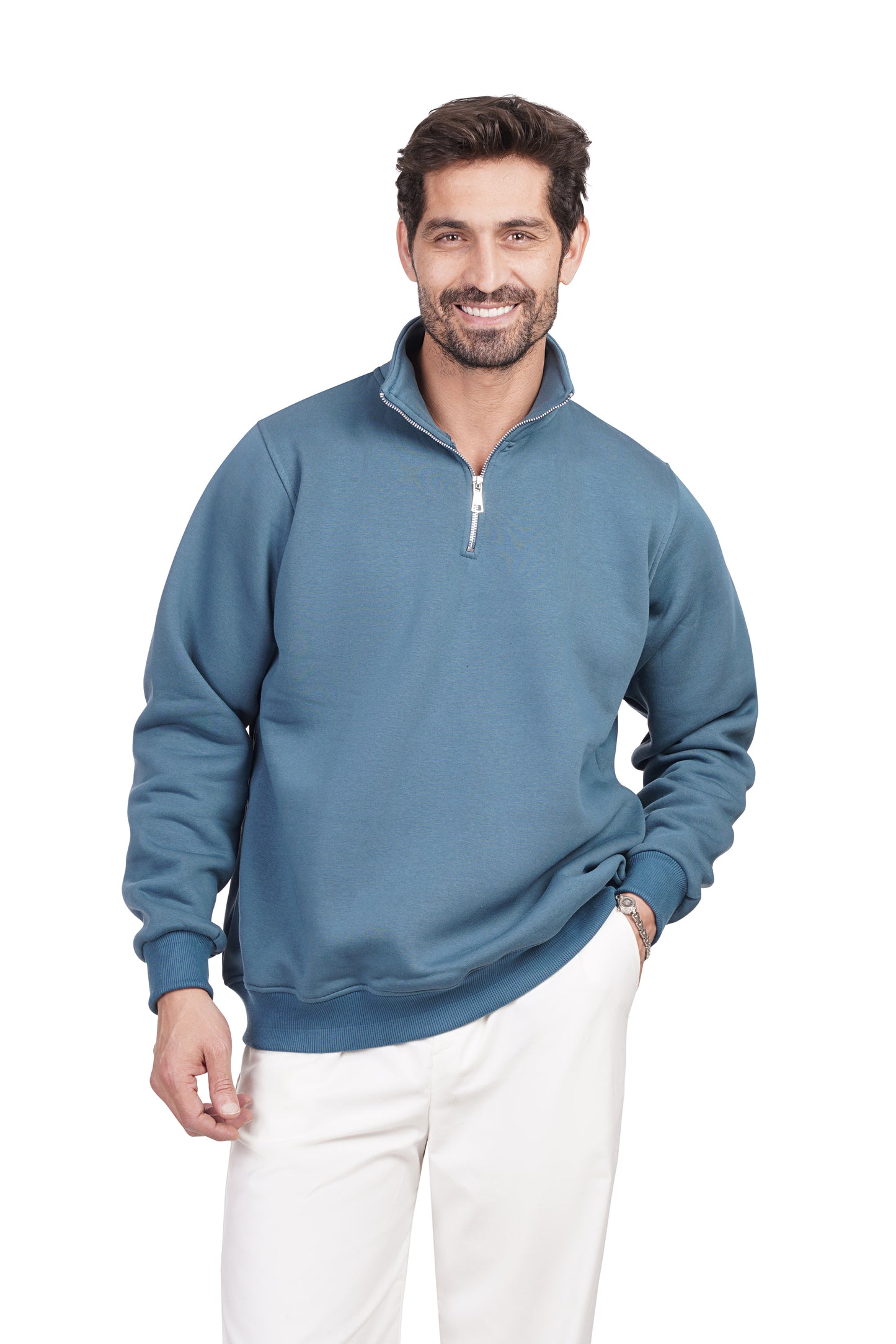 Comfort Quarter Zipper - Indigo